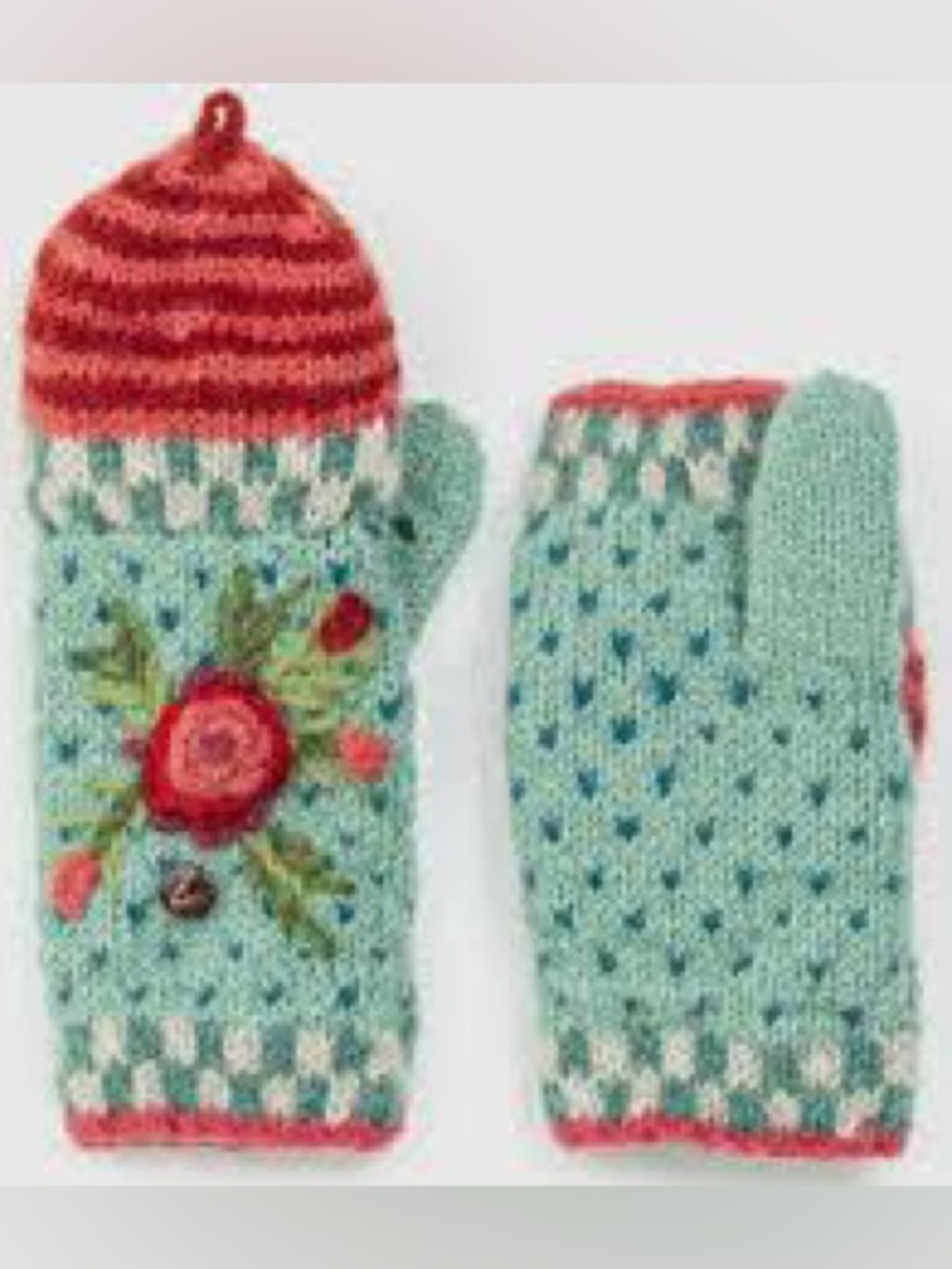 ☃️LOST HORIZONS☃️WOOL CONVERTABLE MITTENS☃️NWOT!☃️